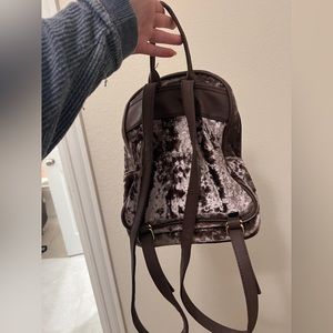 mini velvet purple bag